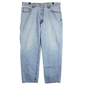 Vintage Levis 550 Relaxed Fit Jeans Men W38 L32 Light Wash Denim Blue Distressed